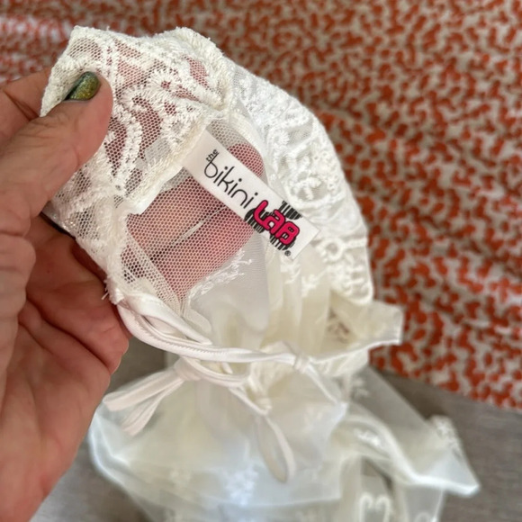 The bikini lab maxi sheer lace swimsuit coverup dress blend boho one size - Picture 8 of 8